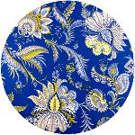 Nappe Ronde Bleue 160 cm joli motif Provençal "Inola