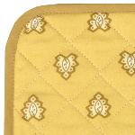 Manique tissu matelassé Beige motif Roussillon