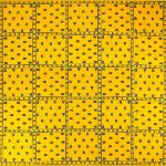 Foulard Provençal Patch jaune 53x53 cm