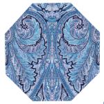Set de table orignal octogonal bleu motif Calissons blancs