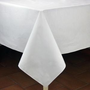 Nappe coton Rectangulaire 150x250 cm unie blanc