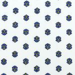 Serviette de table 45x45 cm Blanche motif Camélias