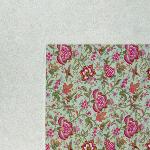 Nappe Carrée Coton Menthe motif Provençal "Colombes"