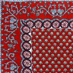 Tapis matelass Provenal Dentelle "Rouge" 75x75 cm