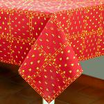 Nappe Rectangulaire 150x300 cm Rouge "Patchwork