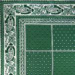 Nappe Rectangulaire Provençale "Vaccarès" Verte