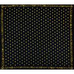 Foulard Provençal Manade noir abeilles 60x60 cm