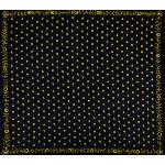 Foulard Provençal Manade noir abeilles 80x80 cm