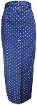 Jupe Jean Longue Droite Bleue motif "Abeilles" - Marion