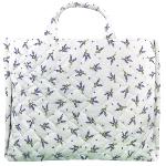 Sac Provençal Matelassé Cabas Lavandines Blanc