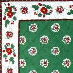 Set de table matelass� 37x47 Vert motif Maianenco