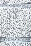 Torchon de cuisine 45 x 70 cm Blanc/Bleu motif Volutes