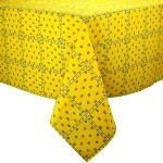 Nappe Carrée Jaune joli motif Provençal "Patchwork"