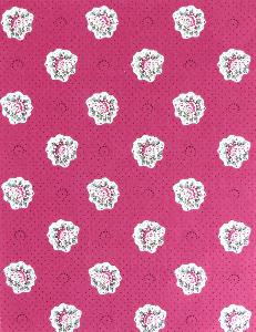 Tissu Provençal toile coton Rose lilas motif Fleurettes