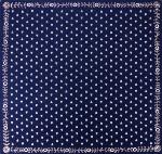 Foulard Provençal Manade bleu nuit 40x40 cm