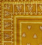 Nappe Carrée 170x170 cm Ocre motif Roussillon