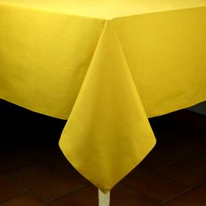 Nappe coton Rectangulaire 115 x 200 cm unie jaune