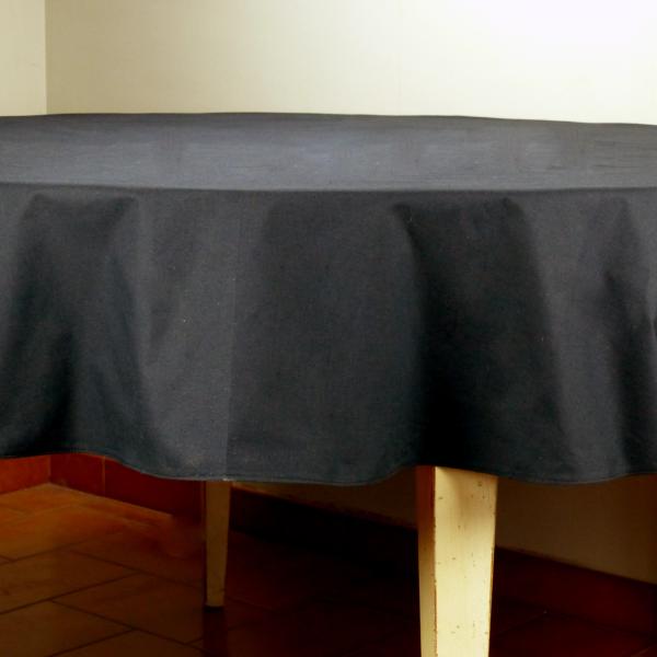 Nappe Noire en Coton UNI