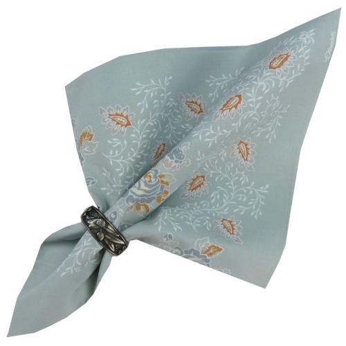 Serviette de table 55x55 cm Bleue motif Campano