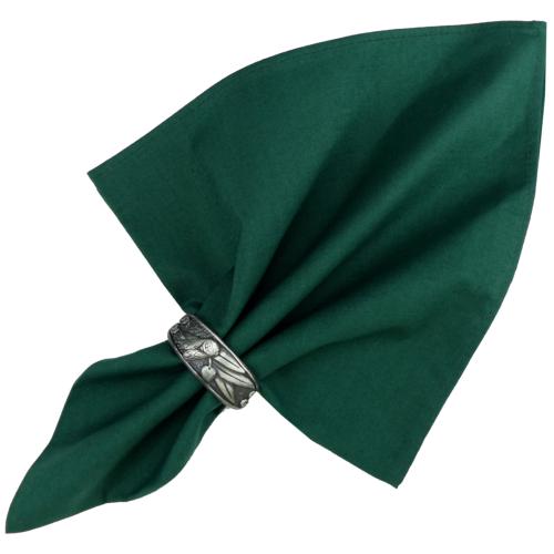 Serviette de table 100% coton 45x45 cm Vert uni