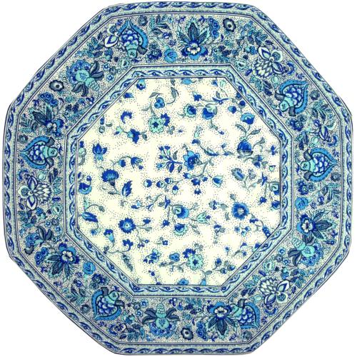 Set de table matelassé octogonal Blanc motif Champêtre