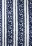 Galon Tissu 100% coton Laize 140 cm Bleu "Cachemire