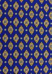 Coupon Tissu Provençal Bleu motif Calissons 1,70 x 0,75 m