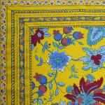 Nappe Rectangulaire 160 x 200 cm  Jaune motif Bambou