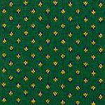 Serviette de table coton 45x45 cm Verte motif Lavande