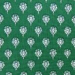 Serviette de table 45x45 cm Verte motif Indianaire
