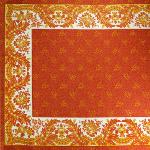 Nappe Rectangulaire Rose Corail motif Provençal "Campano"