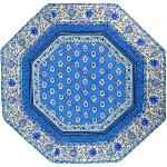 Set de table matelassé Octogonal 35X35 Bleu motif Gordes