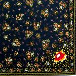 Foulard Provençal Farandole noir 80x80 cm