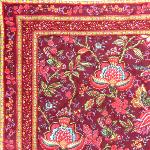 Tapis matelassé Provençal Colombes "Cassis" 75x75 cm