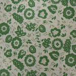Nappe Rectangulaire Provençale "Flora" Blanc & Vert