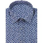 Chemise Bleue Provençale manches longues motif Viro