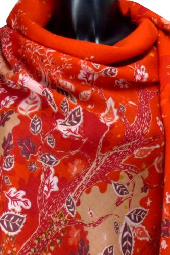 Etole 100% laine 100x200 "Phoenix Feu"