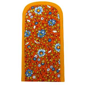 Etui à lunette provençal tissu orange printemps