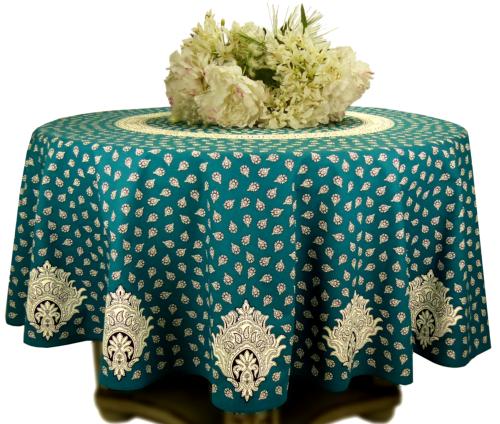 Nappe Ronde Martin Pêcheur 180 cm joli motif Provençal