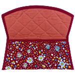 Pochette à serviette Provençale Rouge motif printemps