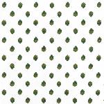 Serviette de table 45x45 cm Ecru/Vert motif Esterel