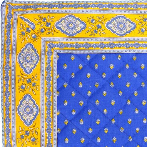 Set de table matelassé 35X45 Bleu motif Esterel