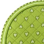 Tapis matelass Provenal vert Roussillon