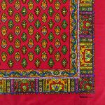 Foulard Provençal Calissons Rouge 50x50 cm
