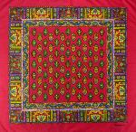 Foulard Provençal Calissons Rouge 50x50 cm