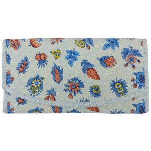 Pochette à serviette Provençale Bleutée motif Floral