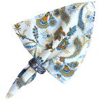 Serviette de table Provenale Bleue motif Bastide