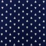 Serviette de table 45x45 cm Bleu nuit motif Abeilles