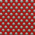 Serviette de table 45x45 cm Rouge motif Dentelle
