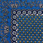 Set de table matelassé 35X45 Bleu motif Dentelle